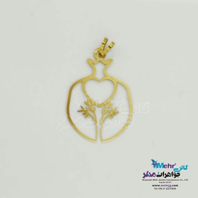 آویز طلا - طرح انار