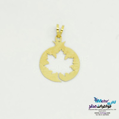 آویز طلا - طرح پاییزی