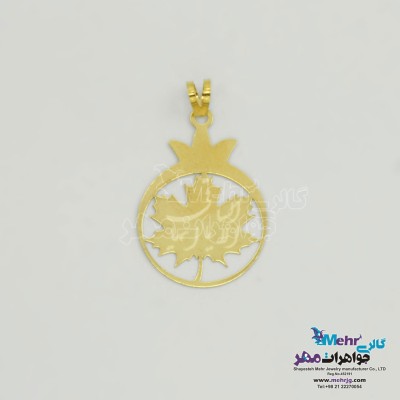 آویز طلا - طرح انار