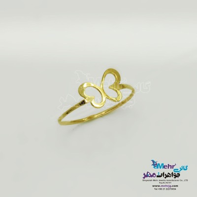 انگشتر طلا - طرح پروانه