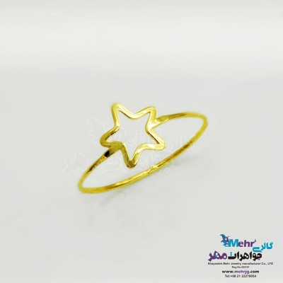 انگشتر طلا - طرح ستاره