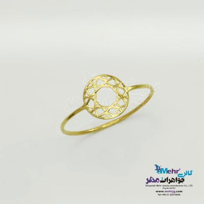 انگشتر طلا - طرح هندسی