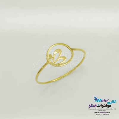انگشتر طلا - طرح گل