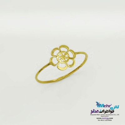 انگشتر طلا - طرح گل