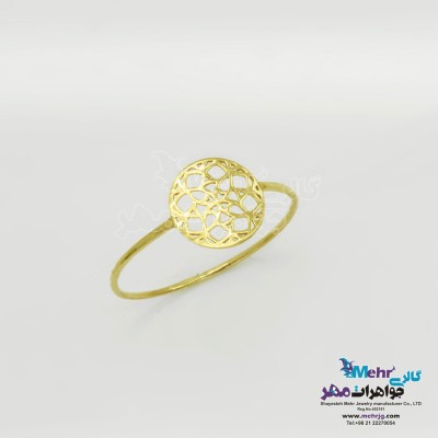انگشتر طلا - طرح گل