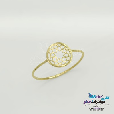 انگشتر طلا - طرح شمسه