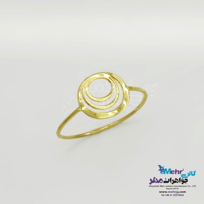 انگشتر طلا - طرح دایره