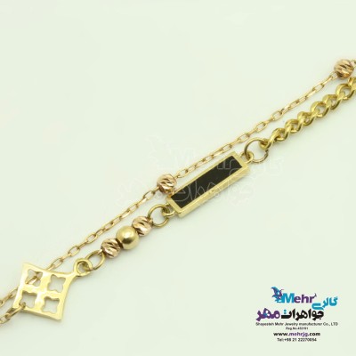 دستبند طلا - طرح هندسی
