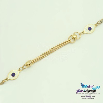 دستبند طلا - طرح چشم نظر