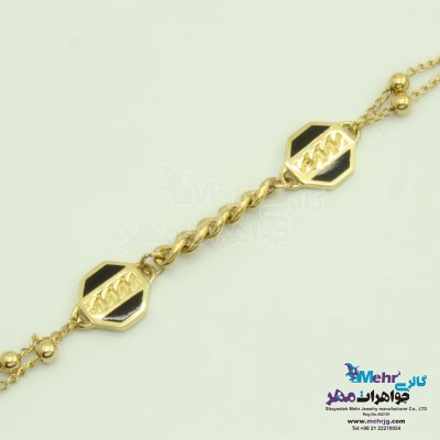 دستبند طلا - طرح هندسی
