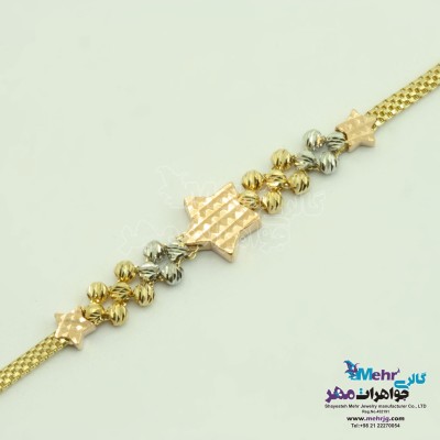 دستبند طلا - طرح ستاره