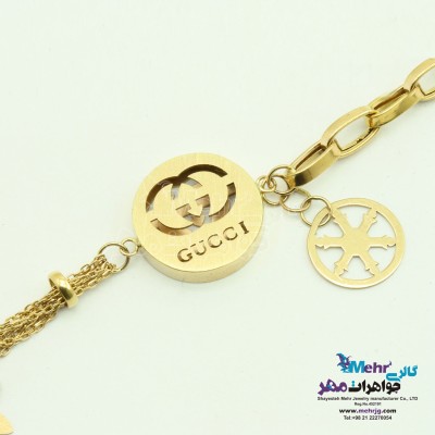 دستبند طلا - طرح گوچی