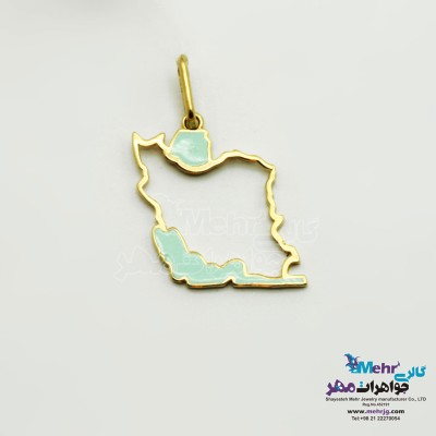 آویز طلا - طرح ایران
