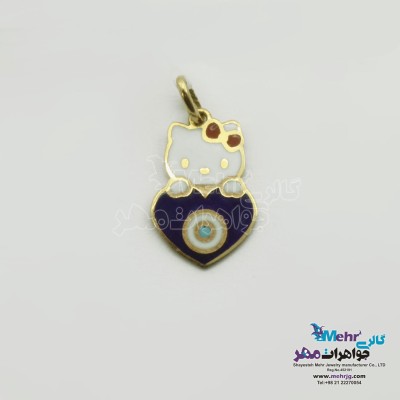 آویز طلا - طرح کیتی