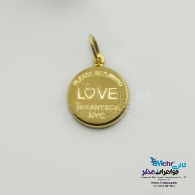 آویز طلا - طرح  LOVE