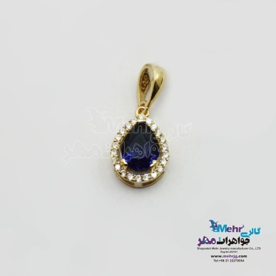آویز طلا - طرح اشک