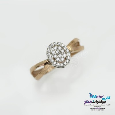 انگشتر طلا - طرح هندسی