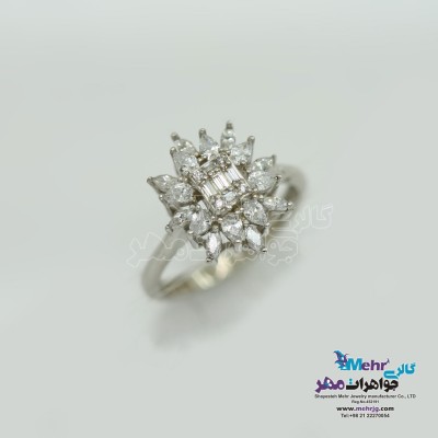 انگشتر طلا - طرح خوشه ای