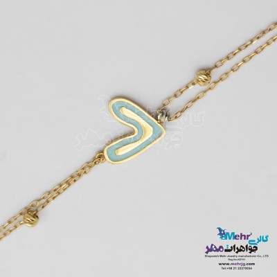 دستبند طلا - طرح قلب