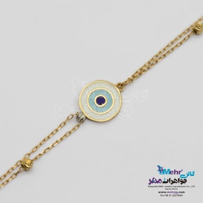 دستبند طلا - طرح چشم نظر