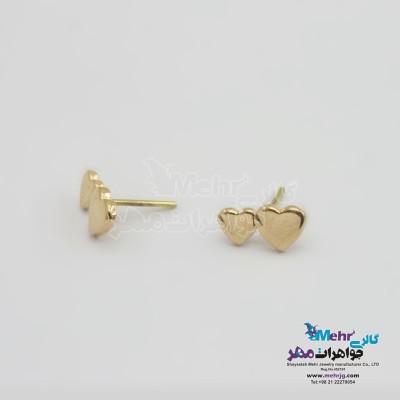 گوشواره طلا - طرح 2قلب