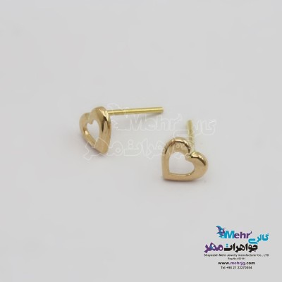 گوشواره طلا - طرح قلب