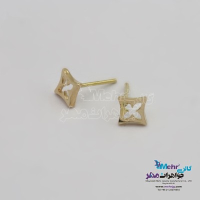 گوشواره طلا - طرح ون کلیف
