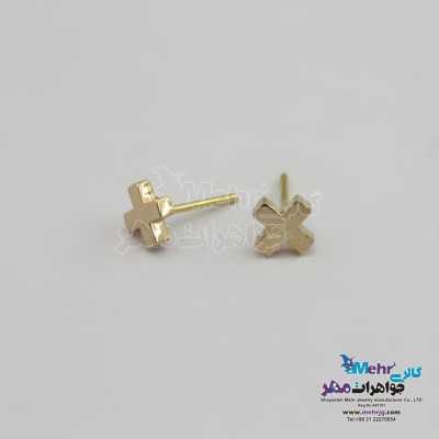گوشواره طلا - طرح پلاس