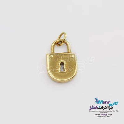 آویز طلا - طرح قفل