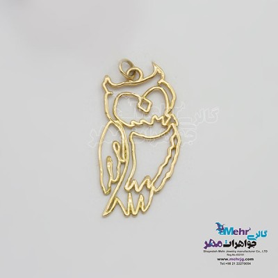 آویز طلا - طرح جغد