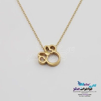 گردنبند طلا - طرح میکی ماوس