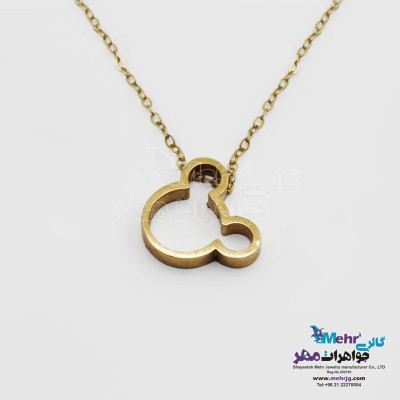 گردنبند طلا - طرح میکی ماوس