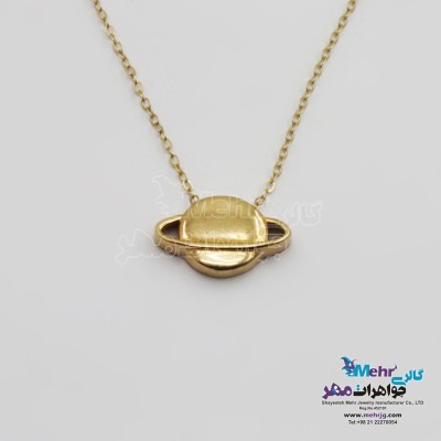 گردنبند طلا - طرح زحل