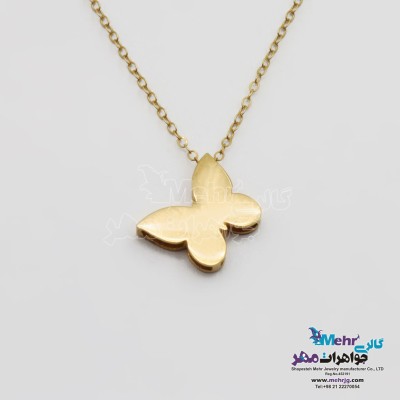 گردنبند طلا - طرح پروانه