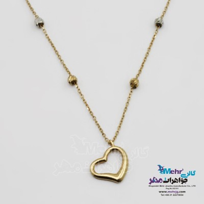 گردنبند طلا - طرح قلب