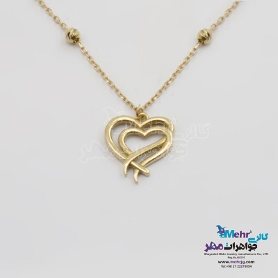 گردنبند طلا - طرح قلب