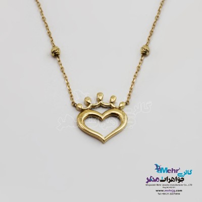 گردنبند طلا - طرح قلب