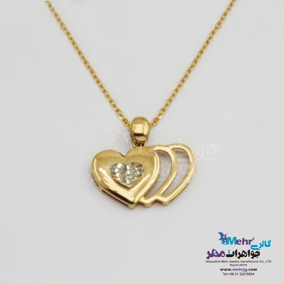 گردنبند طلا - طرح قلب