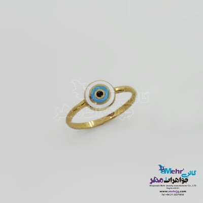 انگشتر طلا- طرح چشم نظر