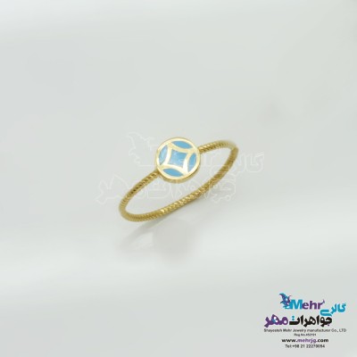 انگشتر طلا- طرح هندسی
