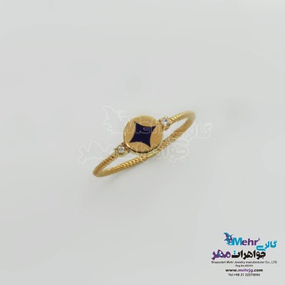 انگشتر طلا- طرح هندسی