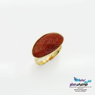 انگشتر طلا- سنگ عقیق