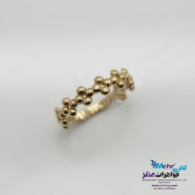 انگشتر طلا- طرح گل