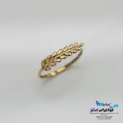 انگشتر طلا- طرح شاخه زیتون