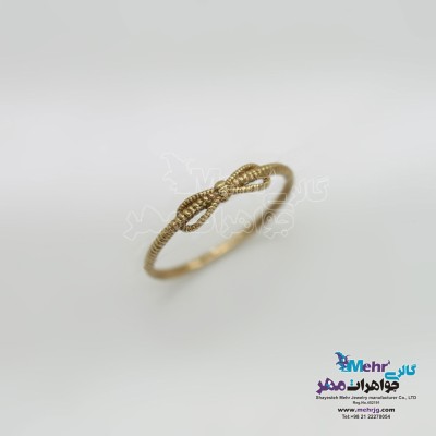 انگشتر طلا- طرح پاپیون