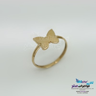 انگشتر طلا- طرح پروانه
