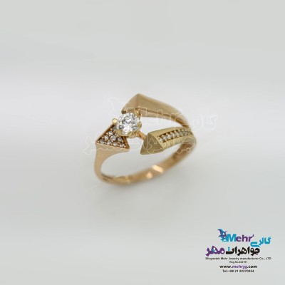 انگشتر طلا- طرح  ممزوج