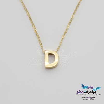 گردنبند طلا – طرح حروف لاتین