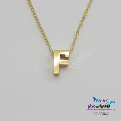 گردنبند طلا – طرح حروف لاتین