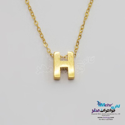 گردنبند طلا – طرح حروف لاتین